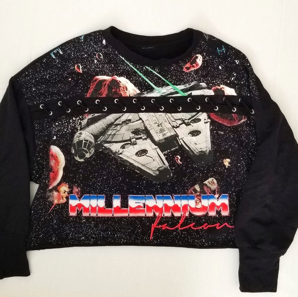 Millennium Falcon crop sweatshirt